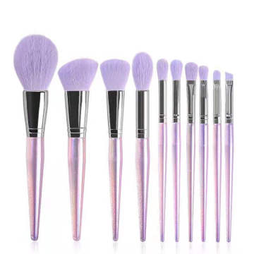 Wholesalers High Quality Purple Synthetic Hair Eye Face Brush Luxury Private Label Custom Makeup Brush Set